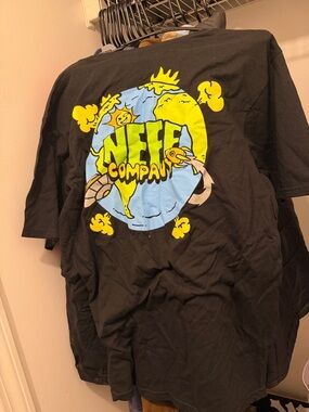 Neff Black T-Shirt with Big Logo